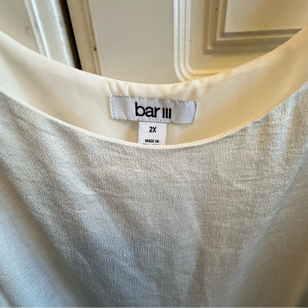 Bar III White Spaghetti Strap Camisole - Picture 2 of 5